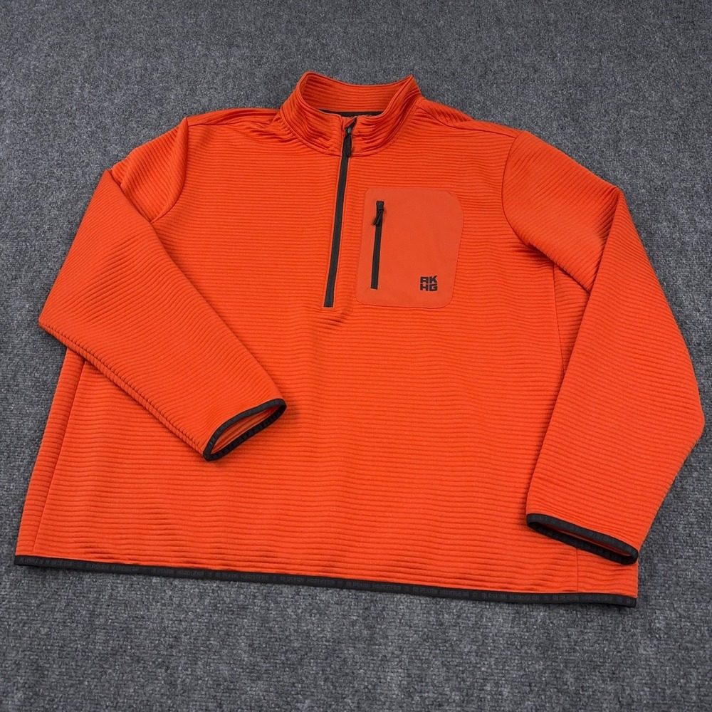 Duluth Alaskan Hardgear Blackburn 1/4 Zip Pullover Men's 2XL Smoked Paprika Mock